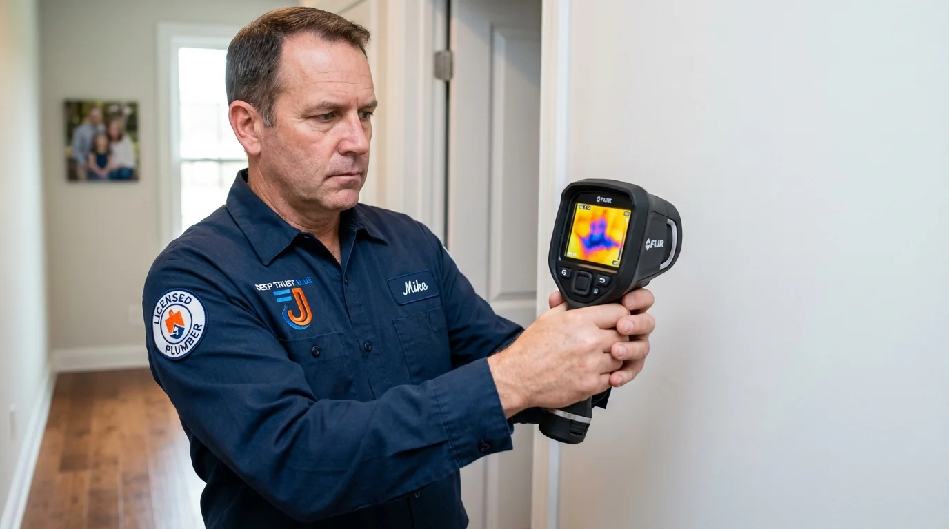 Thermal imaging leak detection by Johns Plumbing LLC in Story City